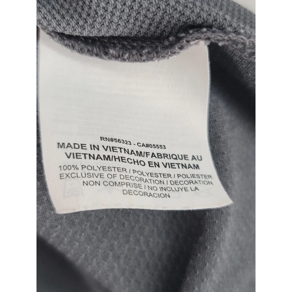 Nike‎ Golf Mens Large Gray Zonal Cooling Dri Fit Polo Shirt Athletic Golfing